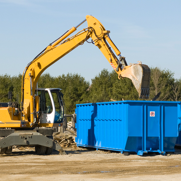 what are the rental fees for a residential dumpster in Jackson County